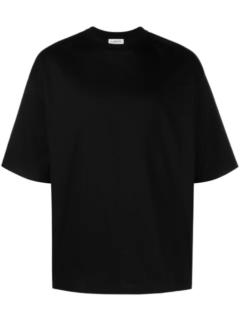 Lanvin logo-print cotton T-shirt Black RMTS0026J038H23