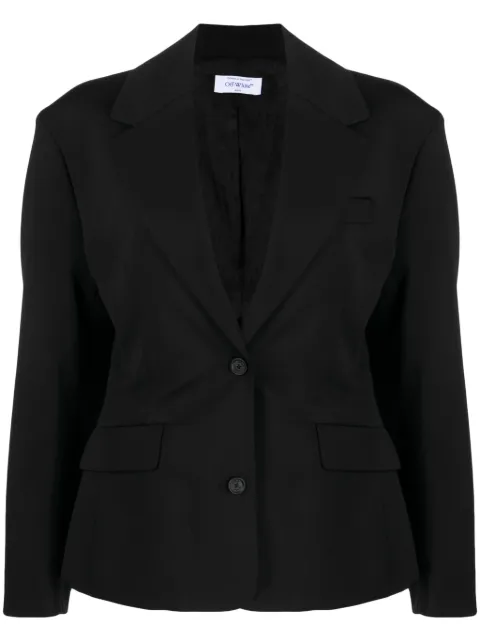 Off-White stretch-wool tailored blazer Black OWEF118F23FAB0021010