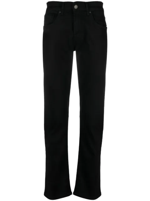 7 For All Mankind mid-rise slim-fit jeans Black JSMSA67RBL