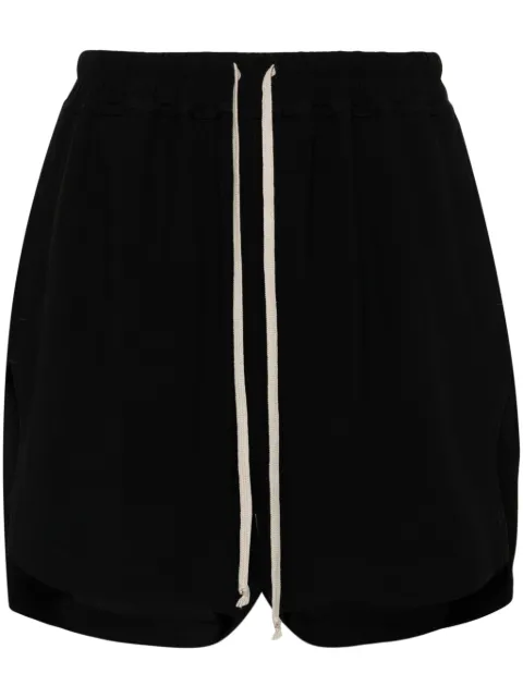 Rick Owens drawstring-waist side-slit shorts Black RO02C1351HY