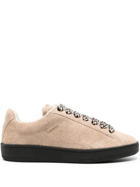 Lanvin Lite Curb suede sneakers Brown FMSKDK0BHAIRH23