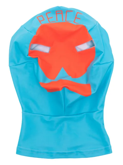 Walter Van Beirendonck logo-print face mask Blue 7000