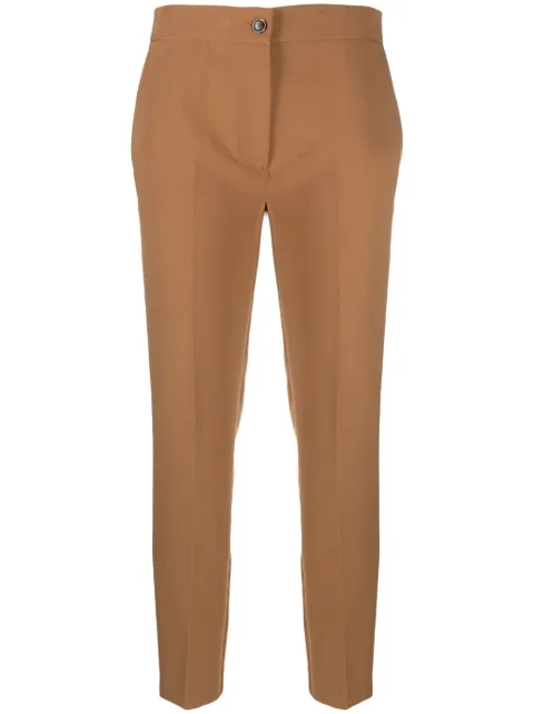 TWINSET tailored slim-cut cigarette trousers Brown 232TT2196