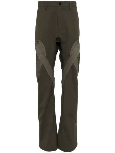 Kiko Kostadinov Deultum straight-leg trousers Neutrals KKSS24T0313