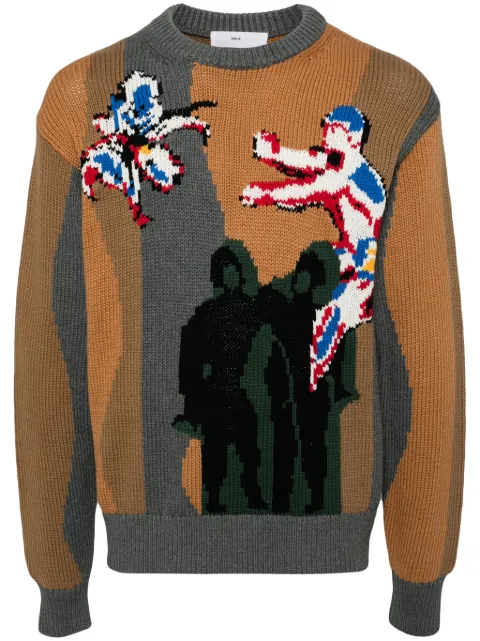 Toga intarsia-knit jumper Multicolour TV241XN301
