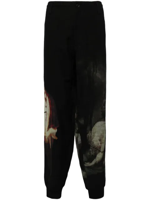 Yohji Yamamoto A Nightmare tapered trousers Black HSP26820