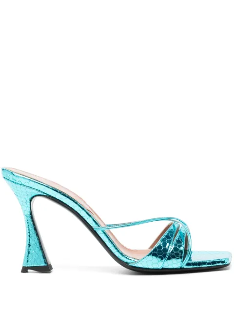 D'ACCORI 100mm Lust sandals Blue V1LT01