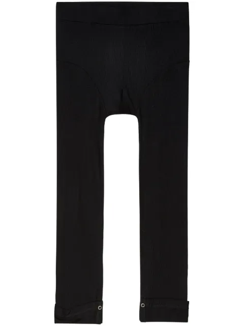 Random Identities elasticated-waistband cotton-blend leggings Black JS78C00000