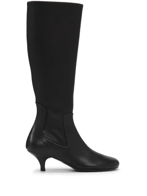 Marsèll 55mm Spilla leather knee-high boots Black MW8131147