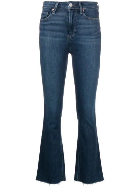 PAIGE Claudine raw cut-hem jeans Blue 8742E77048