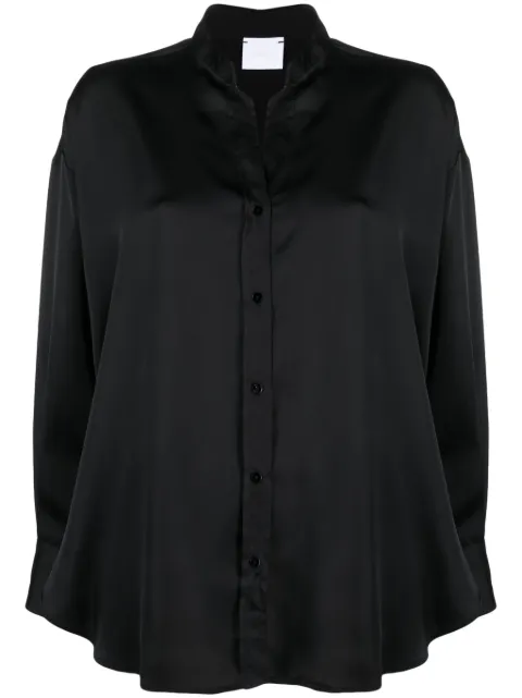 Merci buttoned long-sleeve shirt Black C329U