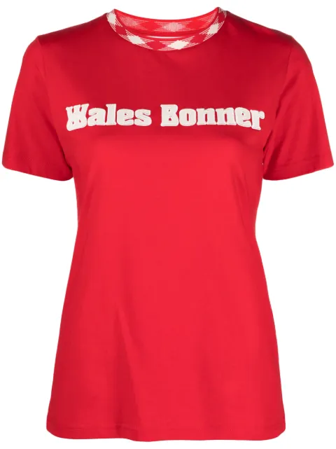 Wales Bonner x Sorbonne organic cotton T-shirt Red WA23JE14JE01