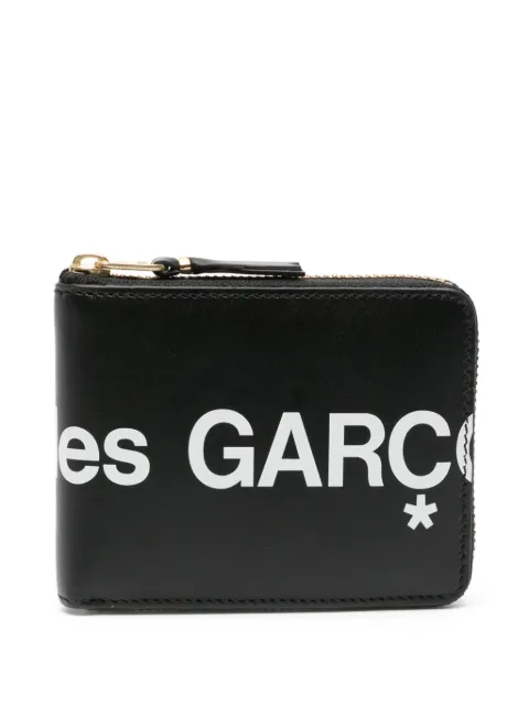 Comme Des Garçons Wallet logo-print leather wallet Black SA7100HL
