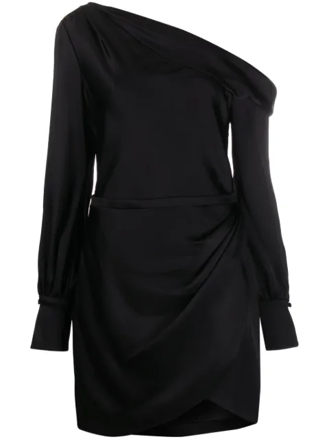 SIMKHAI Cameron asymmetric minidress Black SI1080Q