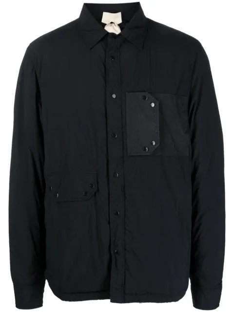 Ten C padded press-stud shirt jacket Black 23CTCUC03200003780