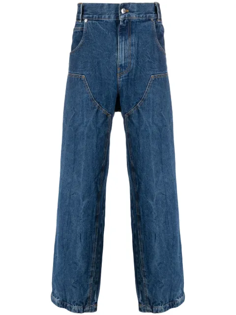 Paura high-rise wide-leg jeans Blue 10DP42040000403