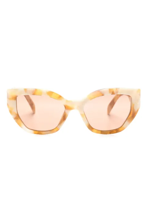 Prada Eyewear butterfly-frame tinted sunglasses Neutrals PRA09S