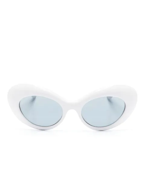 Versace Eyewear La Medusa oval-frame sunglasses White VE4456U