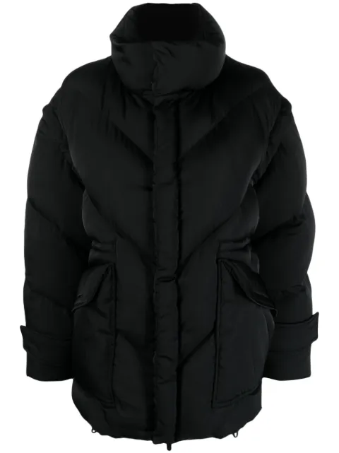 Del Core funnel-neck quilted jacket Black C000932T0663