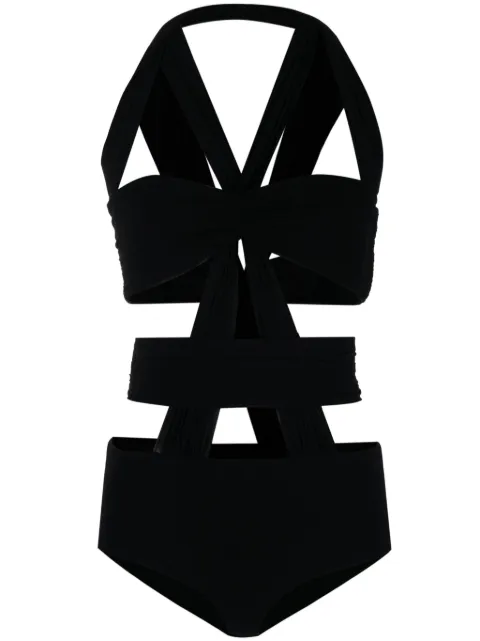 Philosophy Di Lorenzo Serafini draped cutout bodysuit Black A11017118