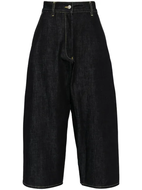 Studio Nicholson wide-leg cropped jeans Blue CHALCOSNW1417