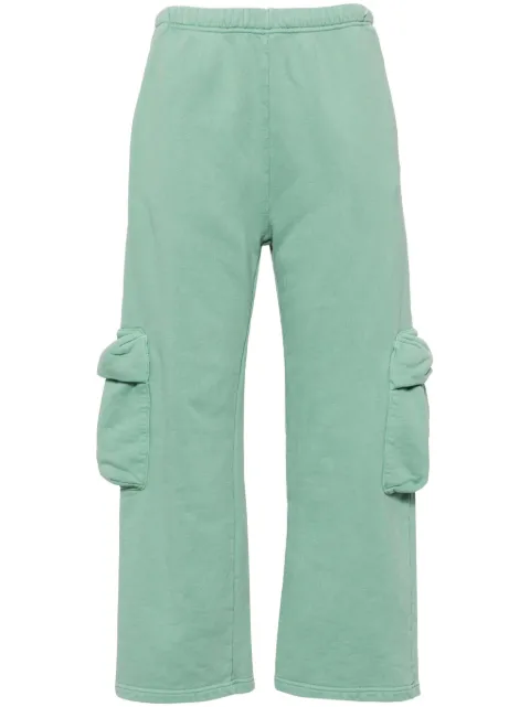 Collina Strada cotton cargo track pants Green XX6014
