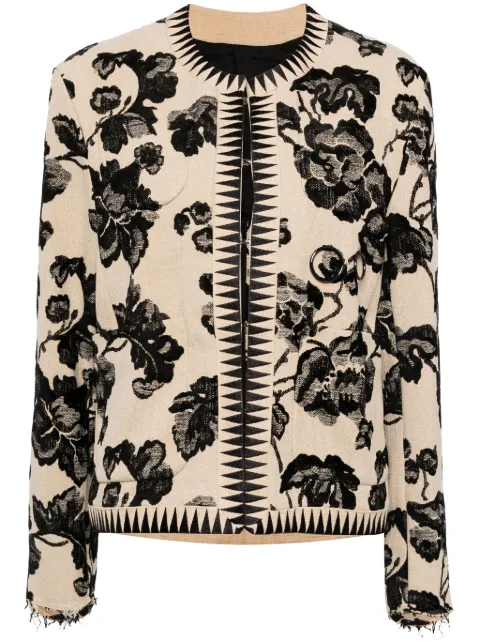 Undercover floral-jacquard jacket Neutrals UC1D42011