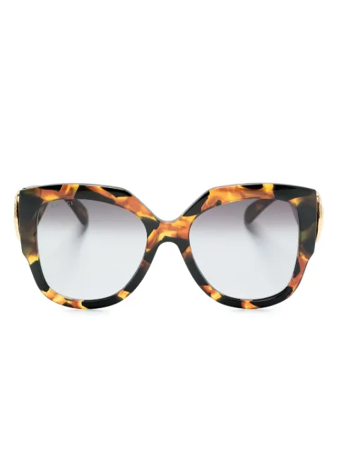 Gucci Eyewear tortoiseshell-effect oversize-frame sunglasses Brown GG1407S002