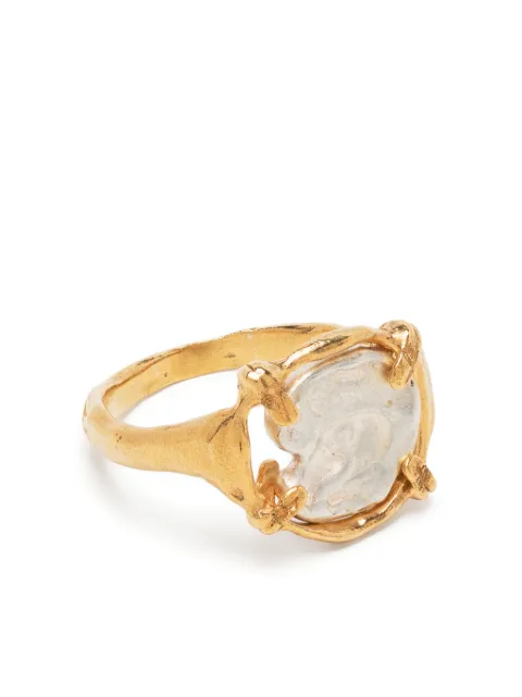 Alighieri The Gilded Frame sterling silver ring Gold MJ4495A