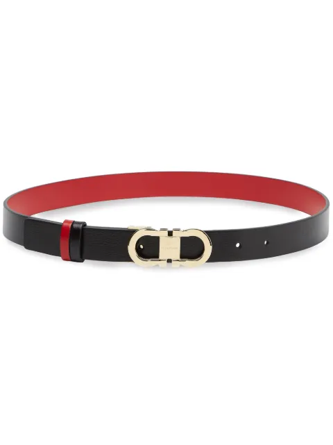 Ferragamo reversible and adjustable Gancini belt Black 771068