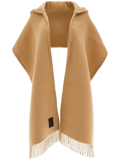 Ferragamo Hybrid hooded scarf Neutrals 770222