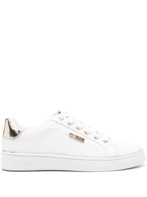 GUESS USA Beckie logo-lettering sneakers White FL5BEKFAL12