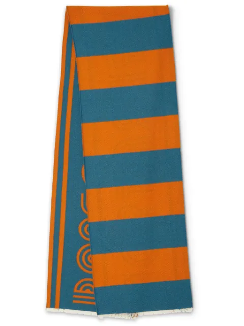 La DoubleJ Raise Your Vibration striped scarf Green SCA0045WOL015SOLIDGR03
