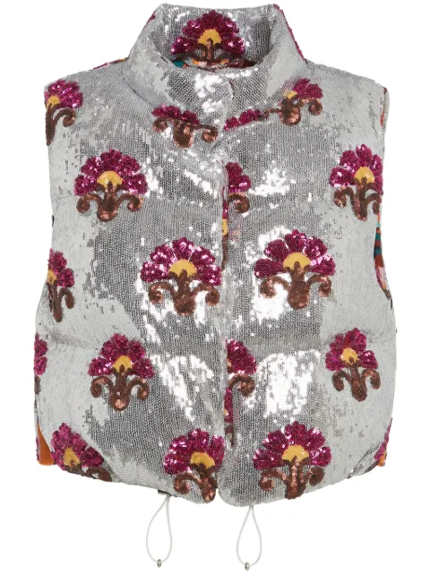 La DoubleJ Bonbon sequin-embellished gilet Grey DOW0012PAI005TXQ01GY04