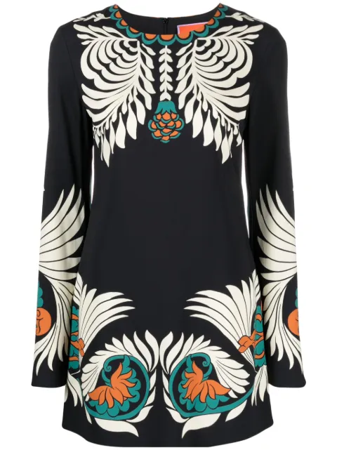 La DoubleJ Mini Supremes-print swing dress Black DRE0619VIS011MIX01BL01