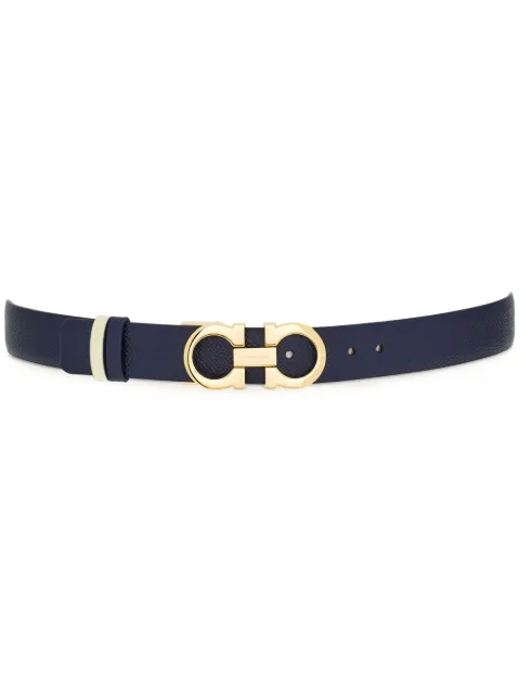 Ferragamo reversible and adjustable Gancini belt Blue 770968