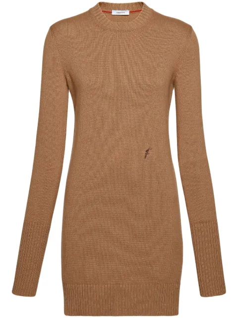 Ferragamo Cashmere mini dress Neutrals 771145