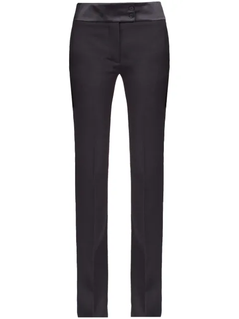 Ferragamo Tuxedo straight-leg tailored trousers Black 770080