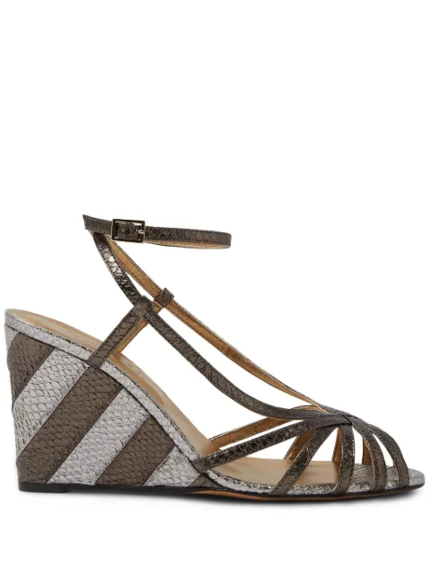 La DoubleJ The Weekend wedge sandals Grey SHO0101PIT001SOLIDGY03