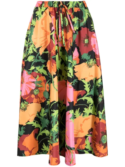 La DoubleJ floral-print midi skirt Black SKI0098FAI004WON01BL01