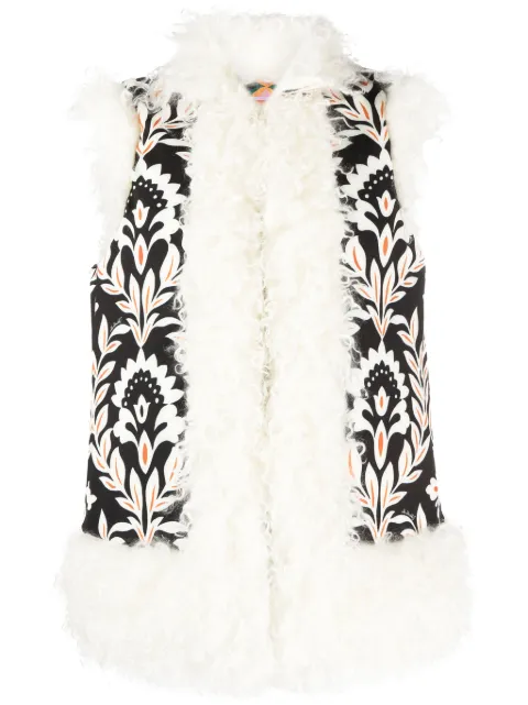 La DoubleJ Folk floral-print vest Black JAC0046JER034GHI01BL01
