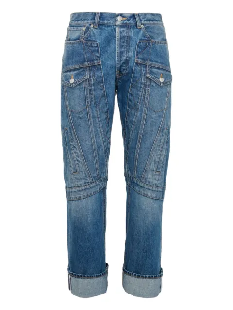 Alexander McQueen mid-rise straight-leg jeans Blue 774966QYAAP