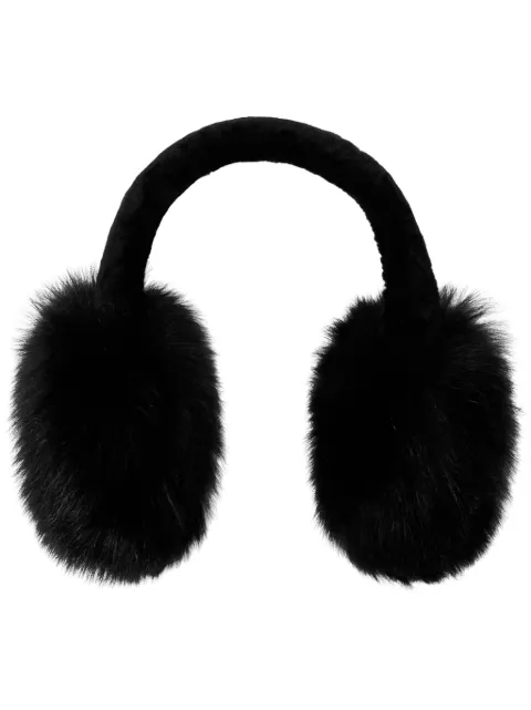 Burberry tonal shearling earmuffs Black 8079508