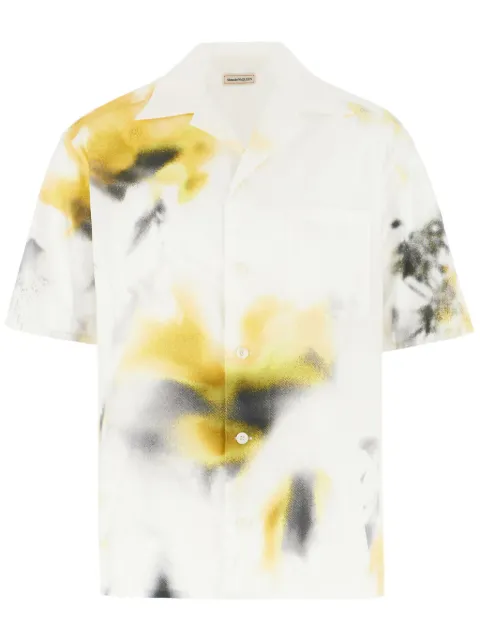Alexander McQueen tie-dye cotton shirt White 778045QOAAK