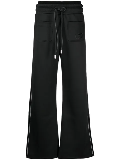 Off-White elasticated-waist cotton track pants Black OWVI019F23JER0011010