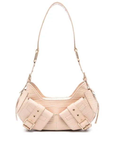 BIASIA Y2K crocodile-embossed leather bag Neutrals FBBP70001COC