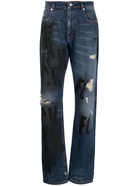 1017 ALYX 9SM distressed-effect straight-leg jeans Blue AAUPA0416FA01