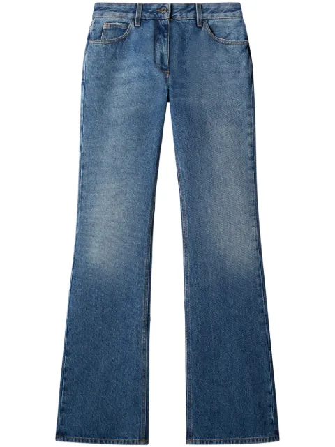 Off-White mid-rise flared jeans Blue OWYA061C99DEN0014500