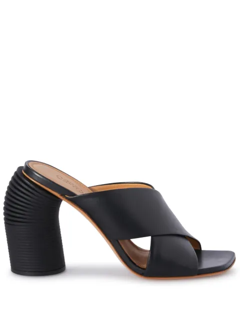 Off-White 110mm Spring sandals Black OWIJ043S24LEA0011010