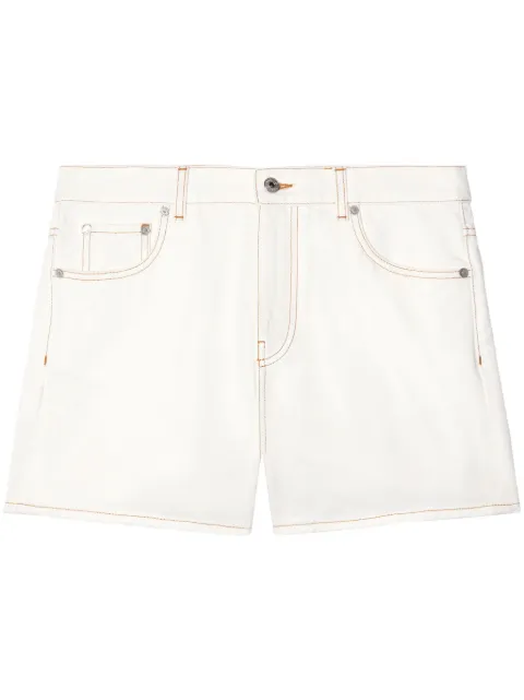 Off-White contrast-stitching denim shorts White OWYC015S24DEN0020100
